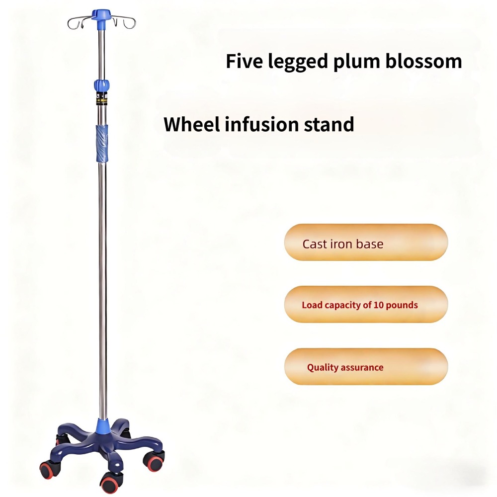 Iv Infusion Pole - Infusión portátil ajustable del soporte del