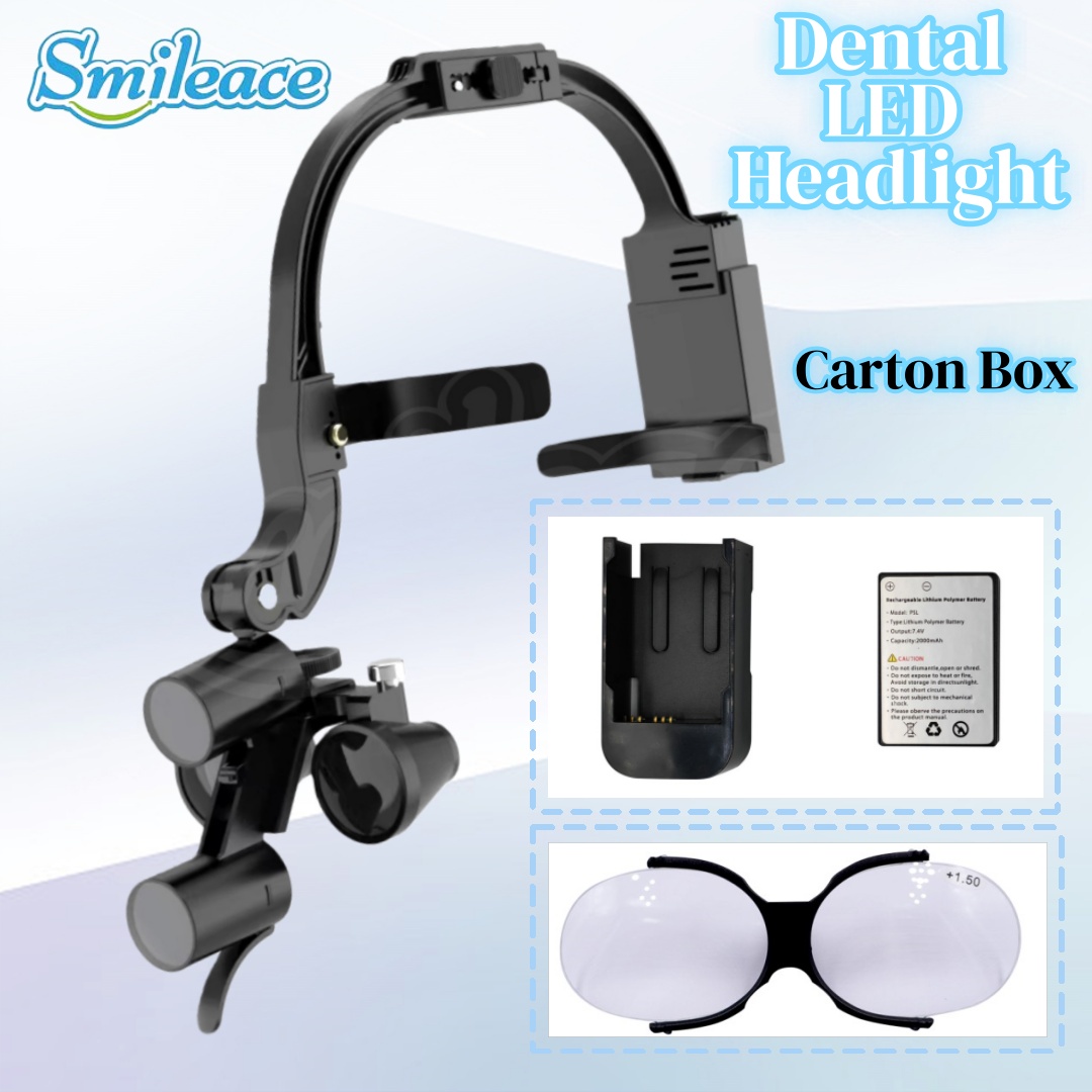 Led Medical Headlight - Lupa Dental Binocular de 2,5x y