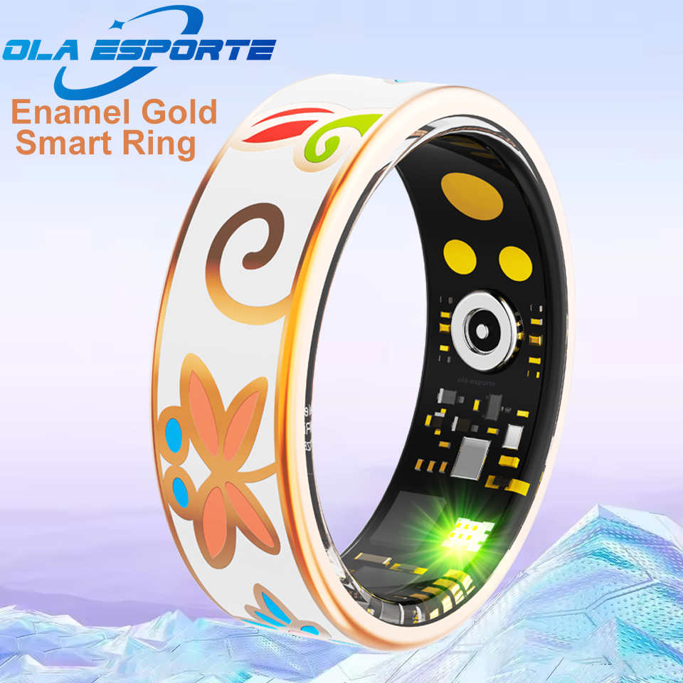 Blood Pressure Monitor - Nuevo anillo inteligente esmaltado artesanal para