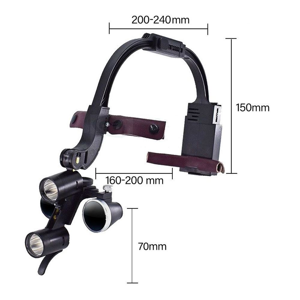 Lupa de persiana dental 2.5x 3 - Led Medical Headlight reseña y precio