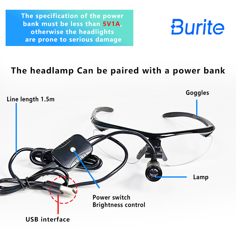 2026 Burite 3W LED lupa Dental - Led Medical Headlight reseña y precio