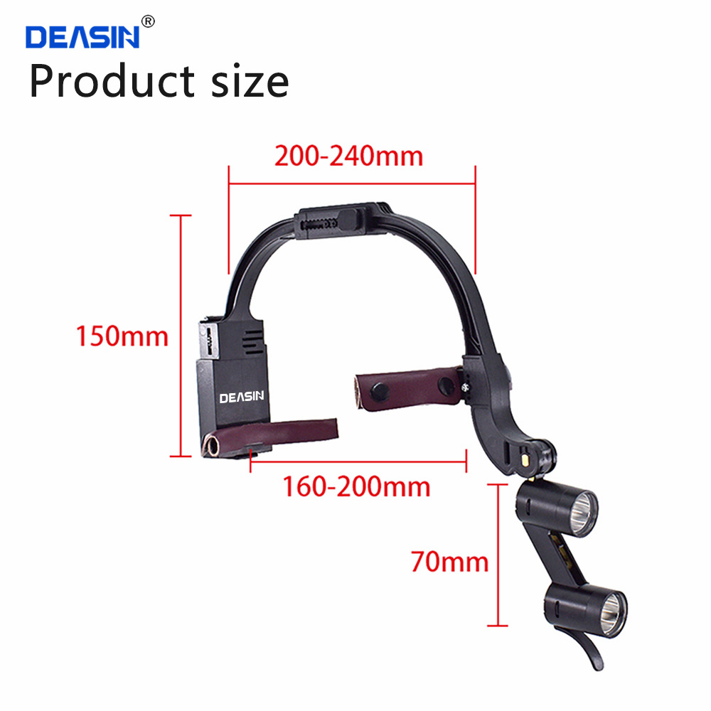 DEASIN 5X/6X Dental LED faro B - Led Medical Headlight reseña y precio