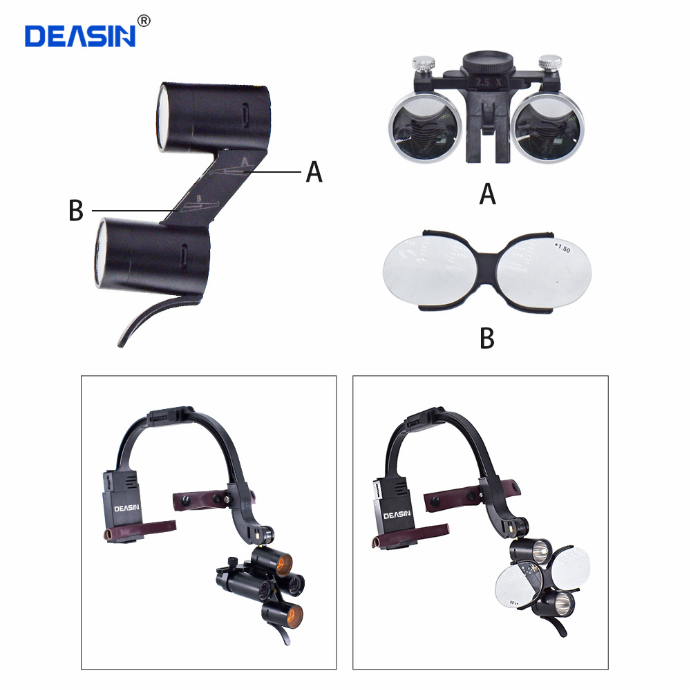 DEASIN 5X/6X Dental LED faro B - Led Medical Headlight reseña y precio