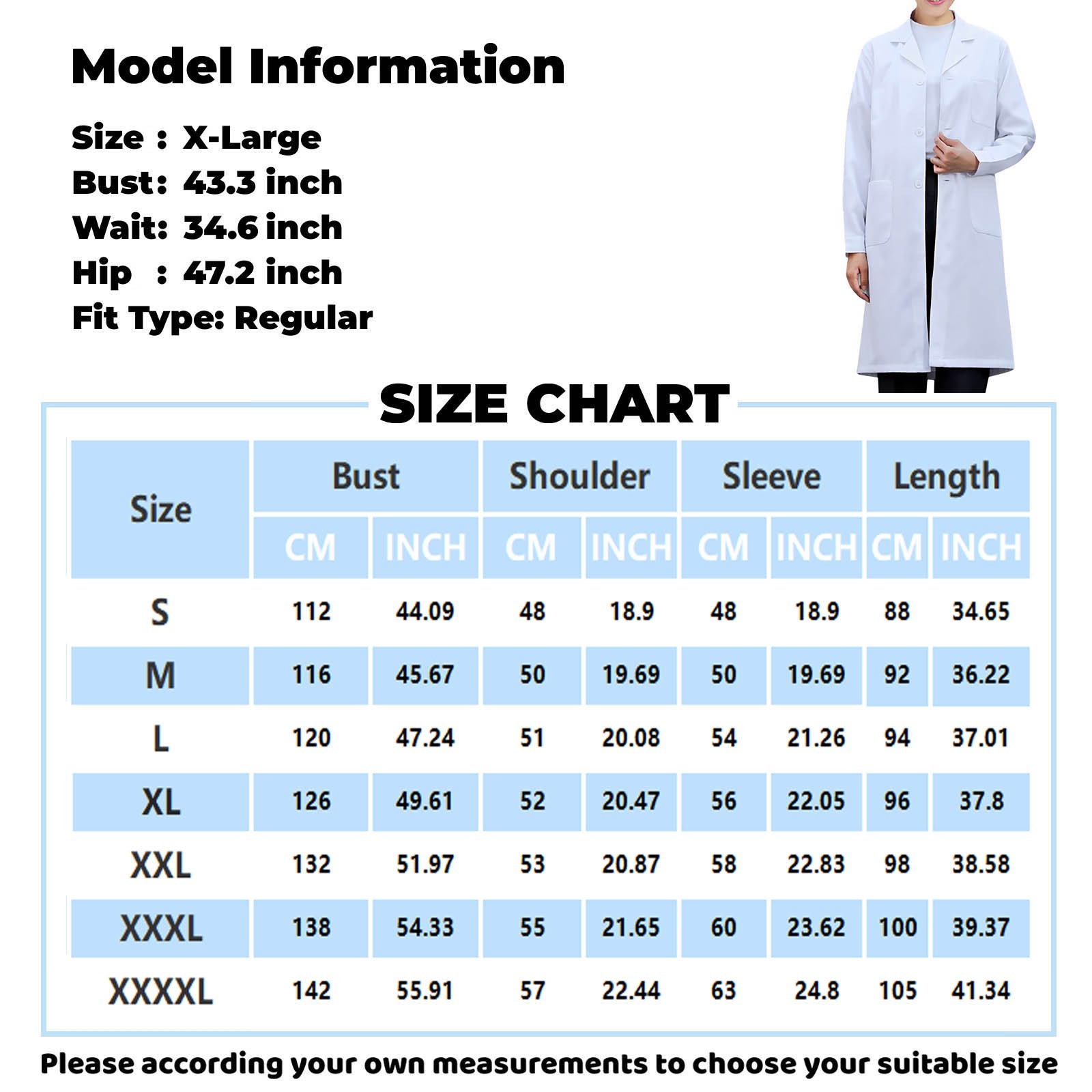 Bata de laboratorio blanca par - Medical Lab Work reseña y precio