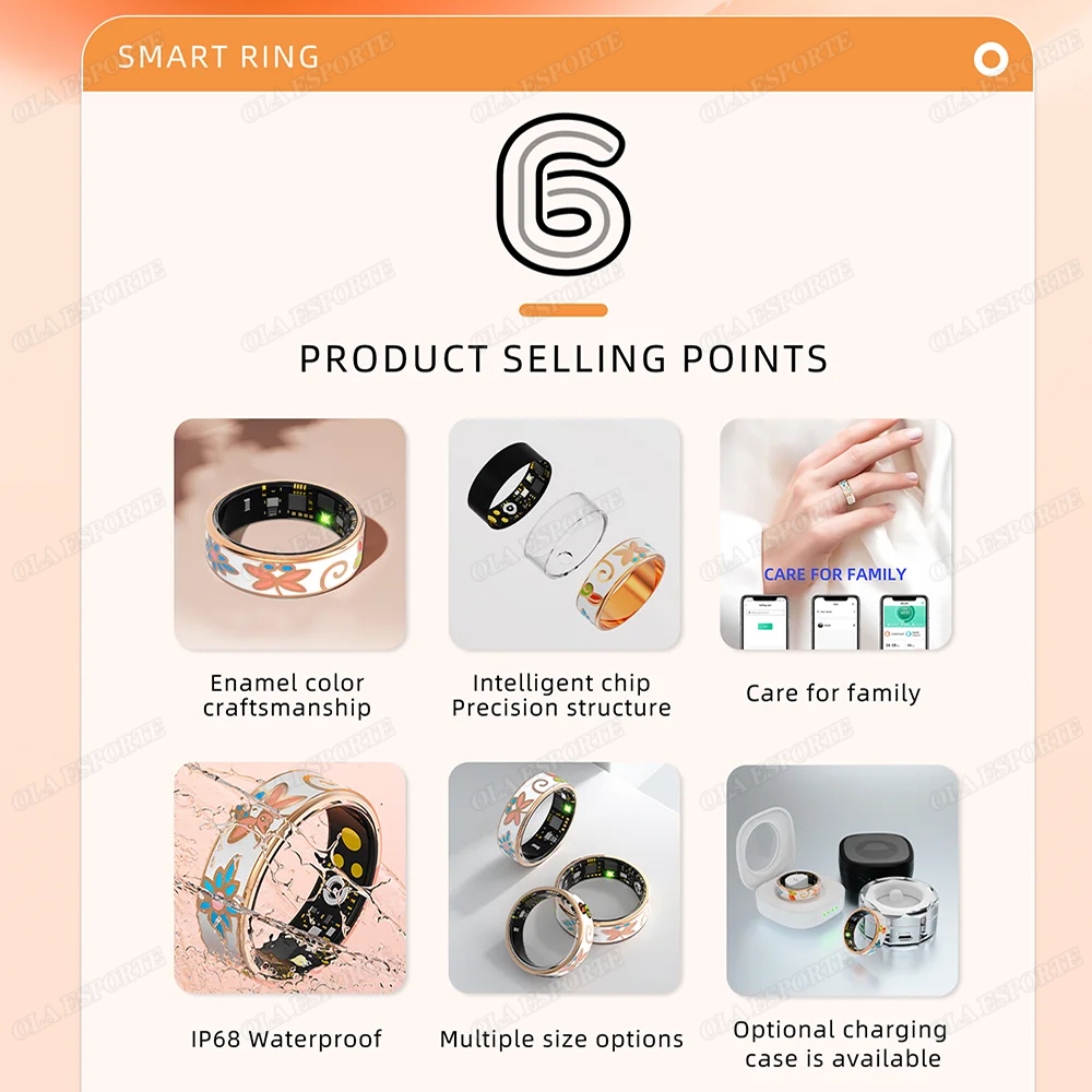 Nuevo anillo inteligente esmal - Blood Pressure Monitor reseña y precio