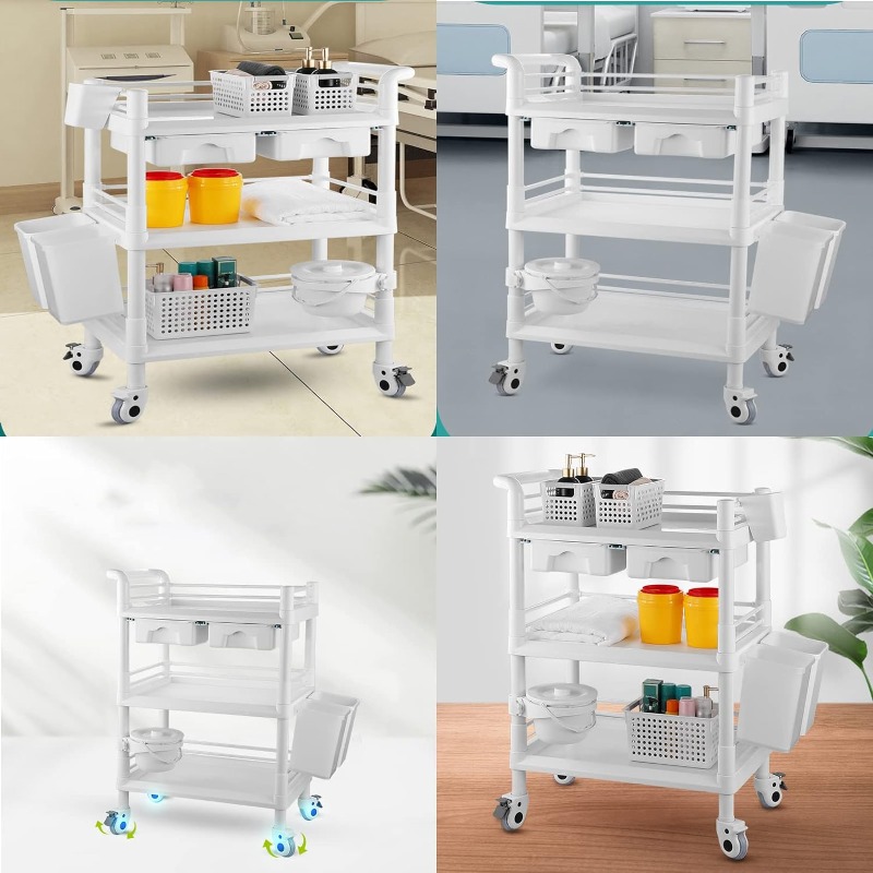 Carrito Rodante de 3 Niveles p - Medical Lab Officer reseña y precio