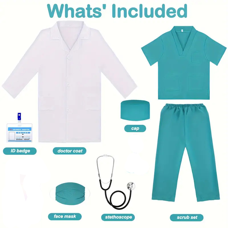 7 Uds. Traje de Cosplay de méd - Medical Lab Gifts reseña y precio