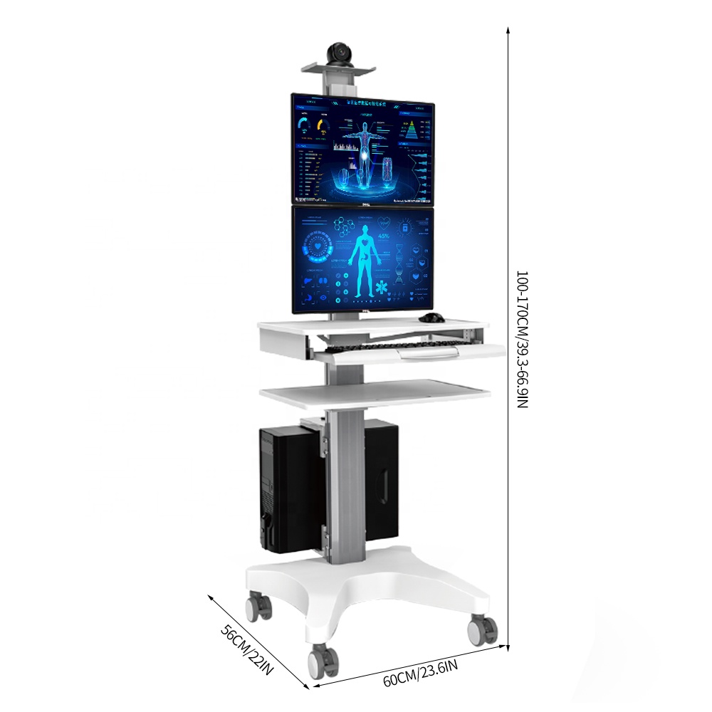 Carrito Médico Móvil Ajustable - Medical Lab Officer reseña y precio