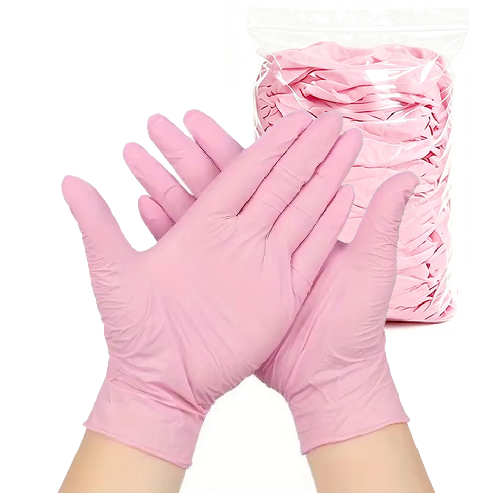 Guantes de nitrilo de color ro - Disposable Gloves Nitrile reseña y precio