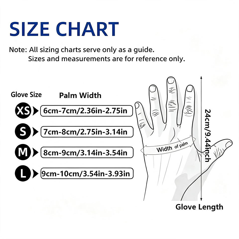 Guantes de nitrilo de color ro - Disposable Gloves Nitrile reseña y precio