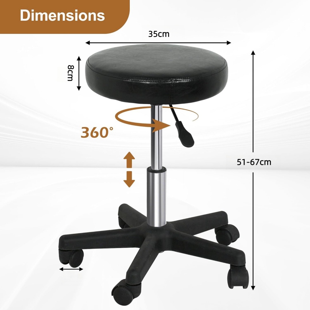Taburete con ruedas de PVC y a - Medical Lab Officer reseña y precio