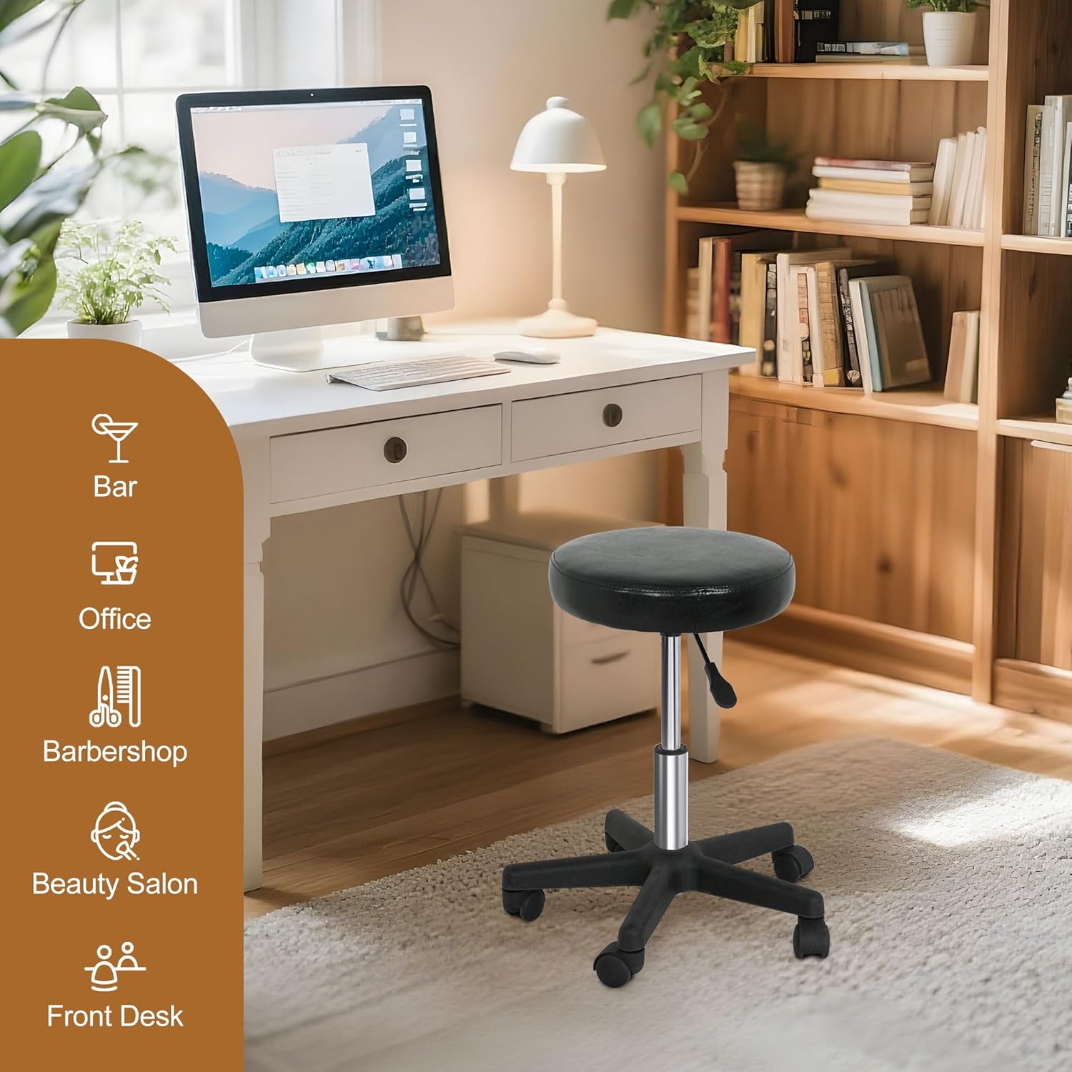 Taburete con ruedas de PVC y a - Medical Lab Officer reseña y precio