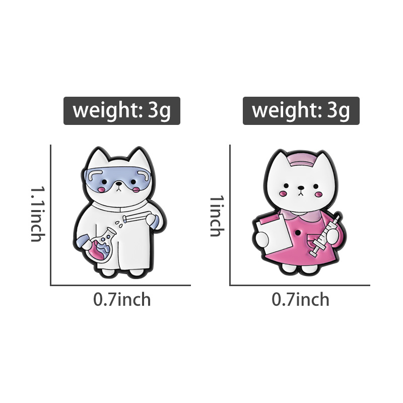 Alfileres esmaltados de gatos  - Medical Lab Gifts reseña y precio