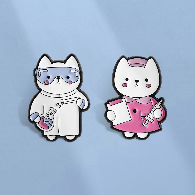 Alfileres esmaltados de gatos  - Medical Lab Gifts reseña y precio