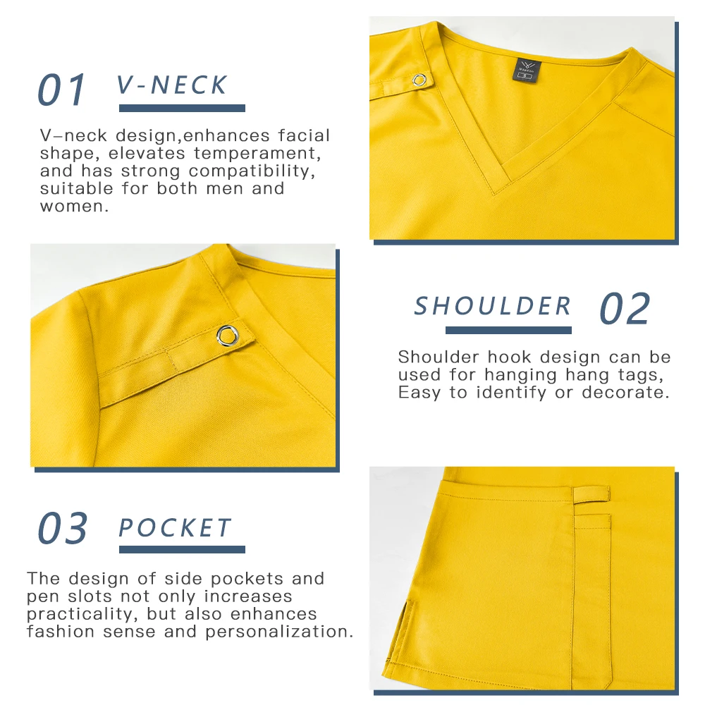 Uniformes quirúrgicos clínicos - Medical Lab Work reseña y precio