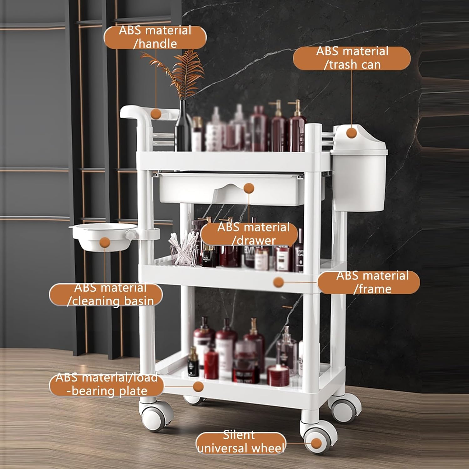 Carrito Médico de 3 Niveles co - Medical Lab Officer reseña y precio