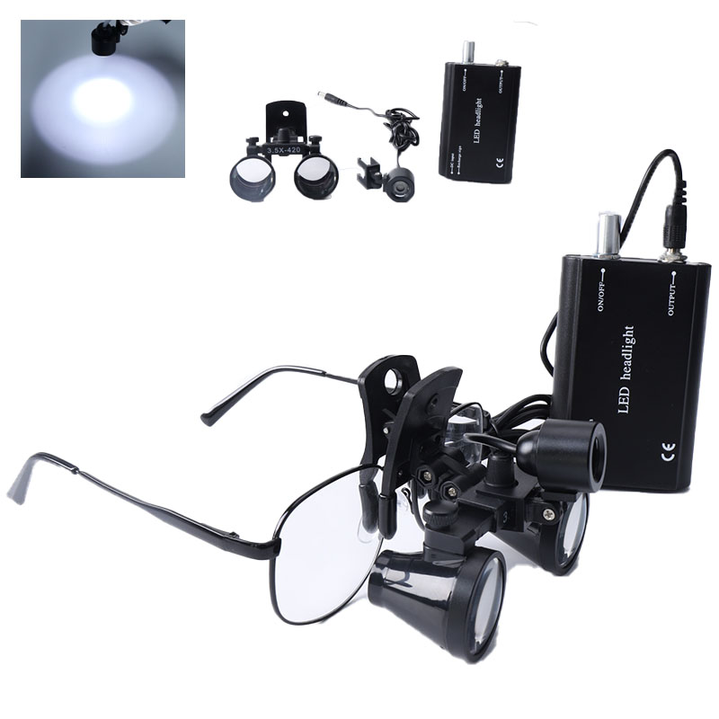 Lupas dentales con Clip, lupa  - Led Medical Headlight reseña y precio